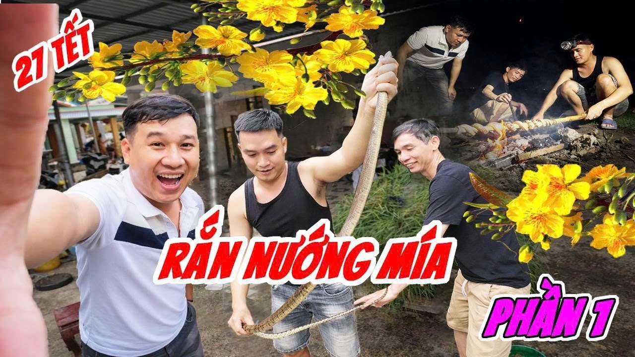 🔥 Rắn Nướng Mía Giữa Đồng Ruộng Cực Đã – Ẩm Thực Sinh Tồn Hoang Dã  | Đạt Bộ Binh Sinh Tồn