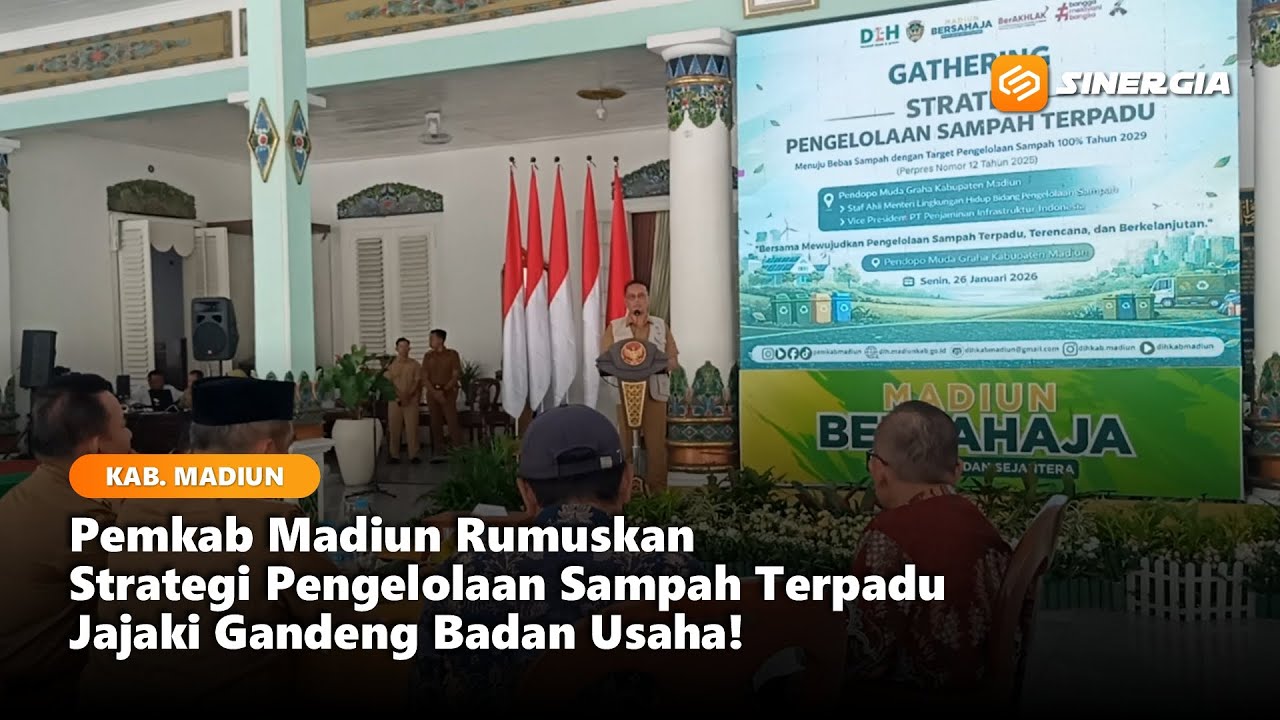 KAB. MADIUN - Pemkab Rumuskan Strategi Pengelolaan Sampah Terpadu, Jajaki Gandeng Badan Usaha