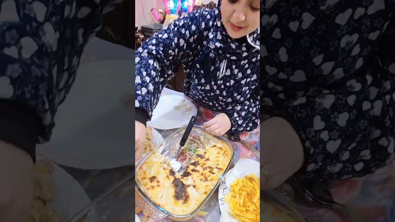 سفرة رمضان النهاردة 🌙⭐صينية مكرونة في الفرن خطيرة 😋#الجميع #رمضان #رمضان_كريم #رمضان_يجمعنا #مصر 