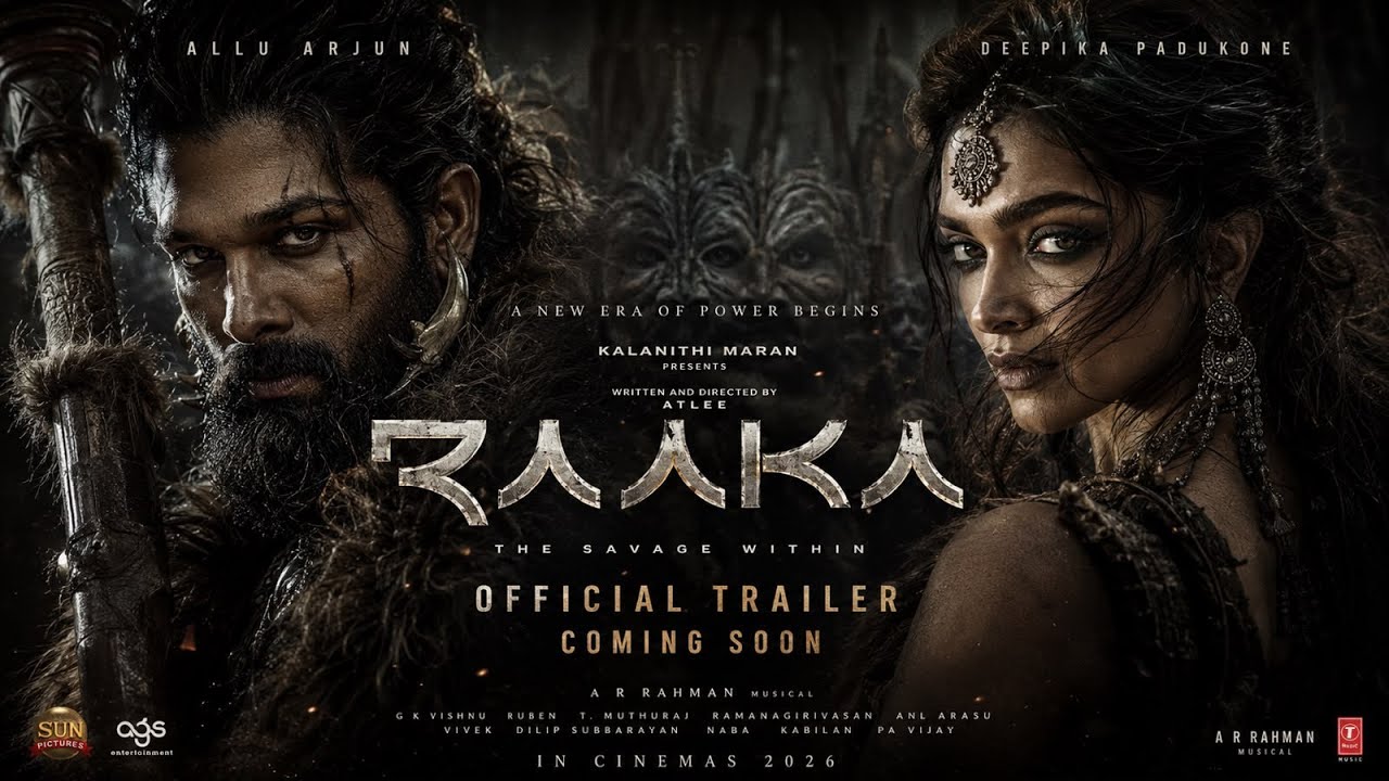 RAAKA - TRAILER | Allu Arjun |  Deepika Padukone | Trailer | Official Trailer 2026