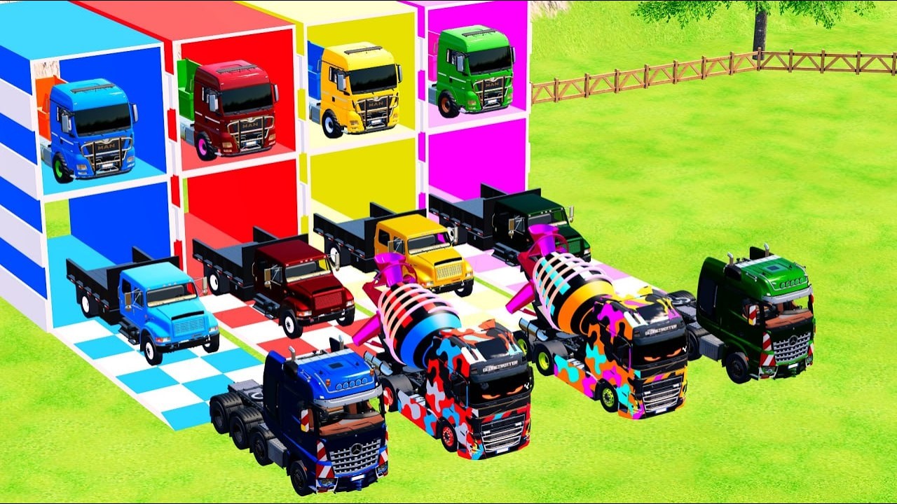 TRANSPORTING CRANE, MIXER TRUCK by MAN TRANSPORTER! Farming Simulator 22 #30