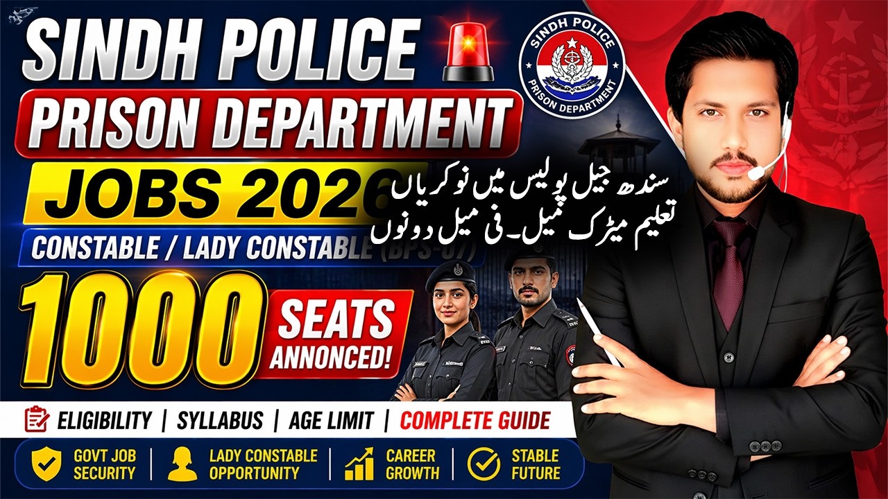 Sindh Prison Police Jobs 2026 | How to Apply for 1000+ Constable Vacancies | PTS Online Apply