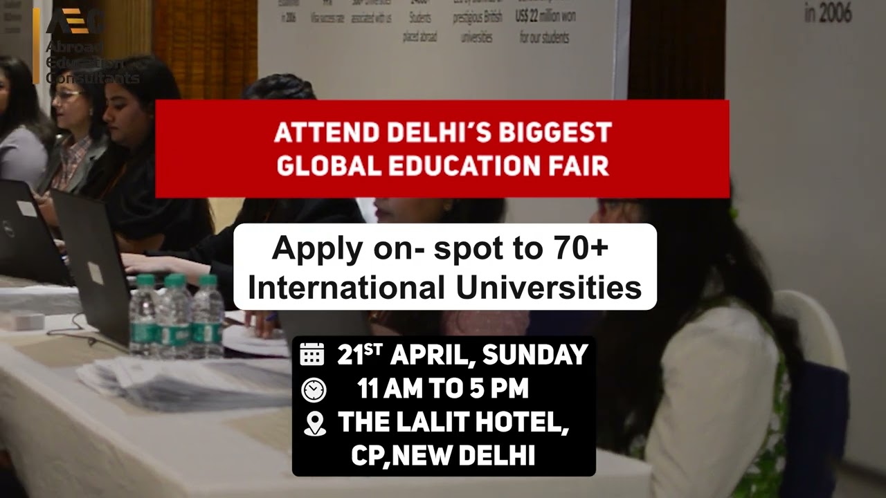 Global Education Fair at The Lalit Hotel | Sunday, April 21st | 11 AM to 5 PM #globaleducationfair