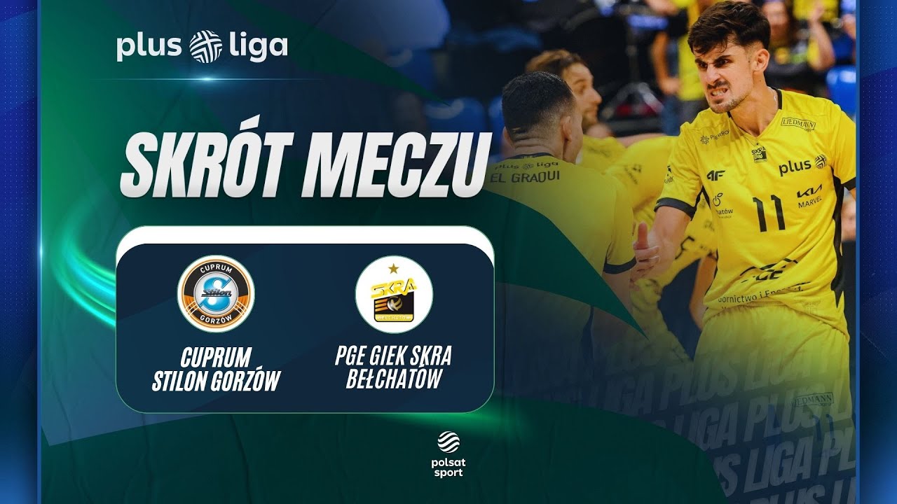 SKRÓT: CUPRUM STILON GORZÓW - PGE SKRA BEŁCHATÓW | PLUSLIGA