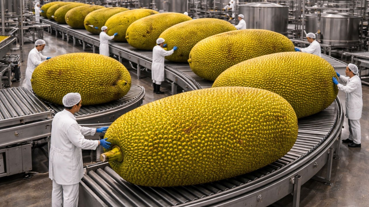 Inside the Jackfruit Processing Factory: High-Tech Automation I Jackfruit Factory