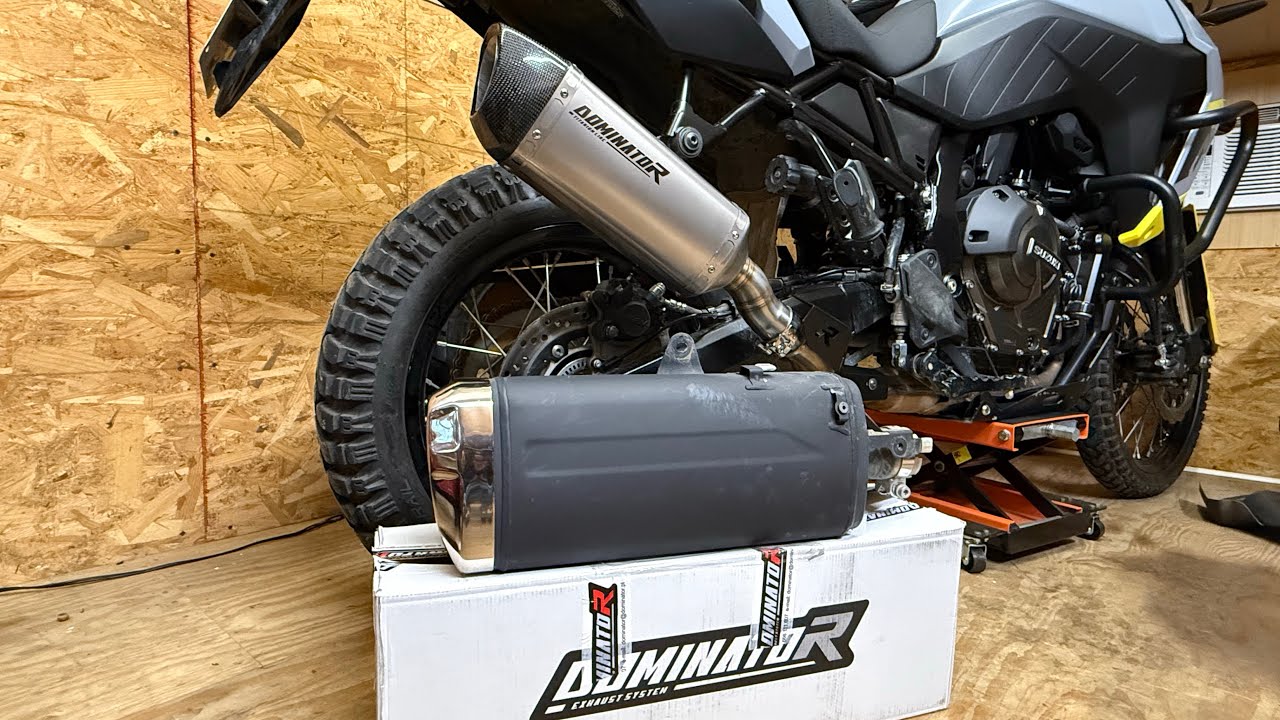 Suzuki 800DE Dominator Exhaust / Unboxing, Install & First Start