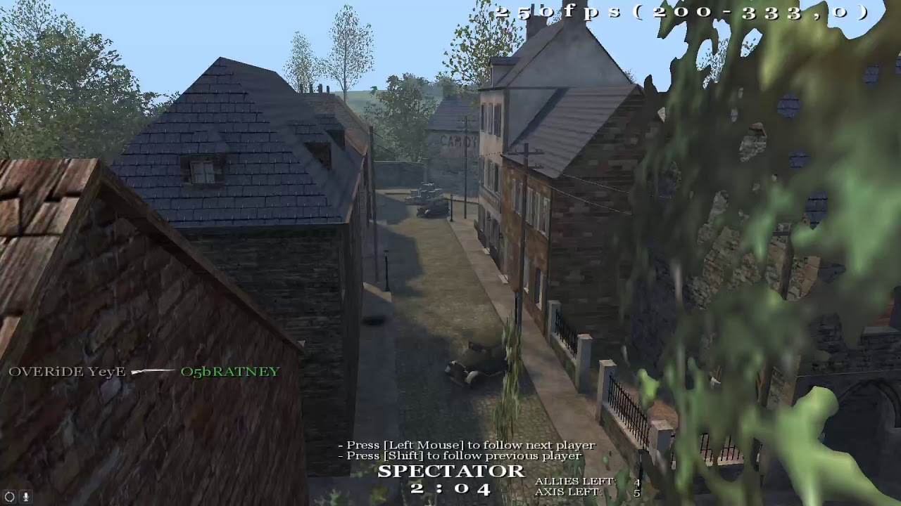 CoD1Mania Cup #3 - Overide vs. O5 mp_carentan