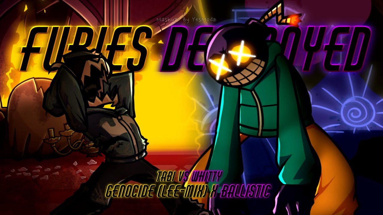 Tabi vs Whitty | Furies Destroyed [Genocide (Lee-mix) x Ballistic] FNF Mashup