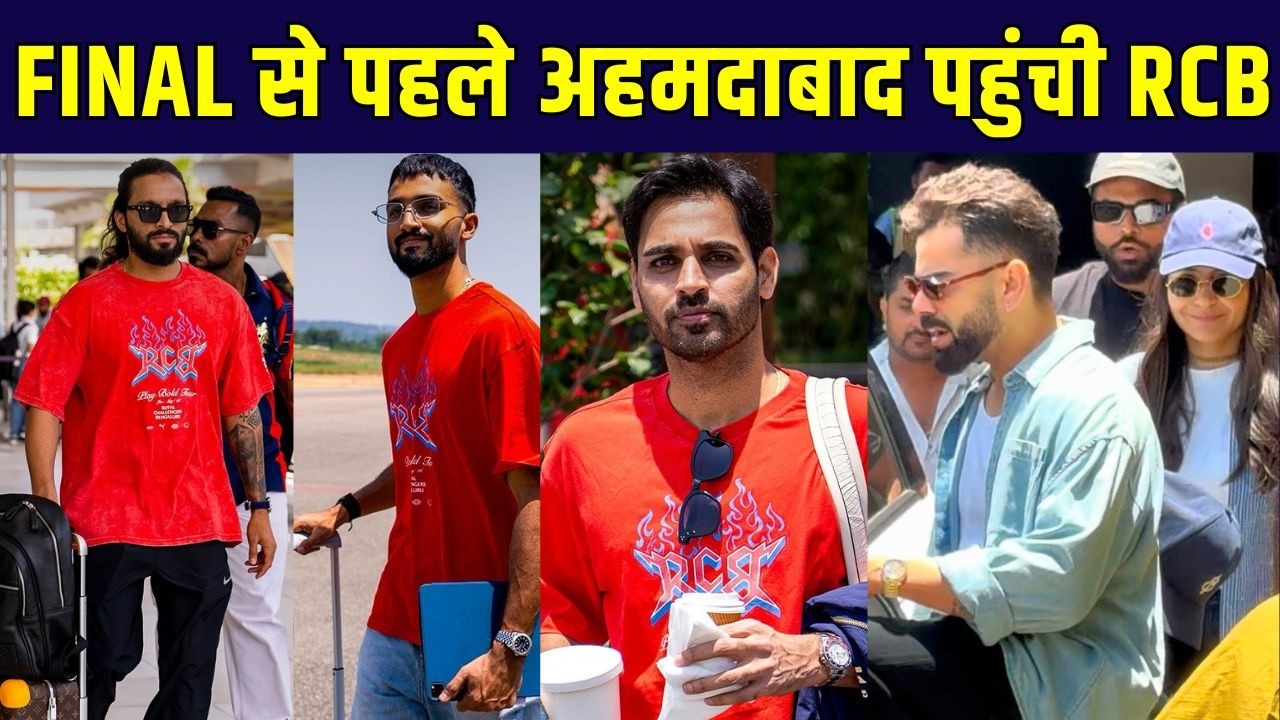 Virat Kohli, Anushka Sharma and RCB Team arrive in Ahmedabad for IPL 2026 Final | SportsNext