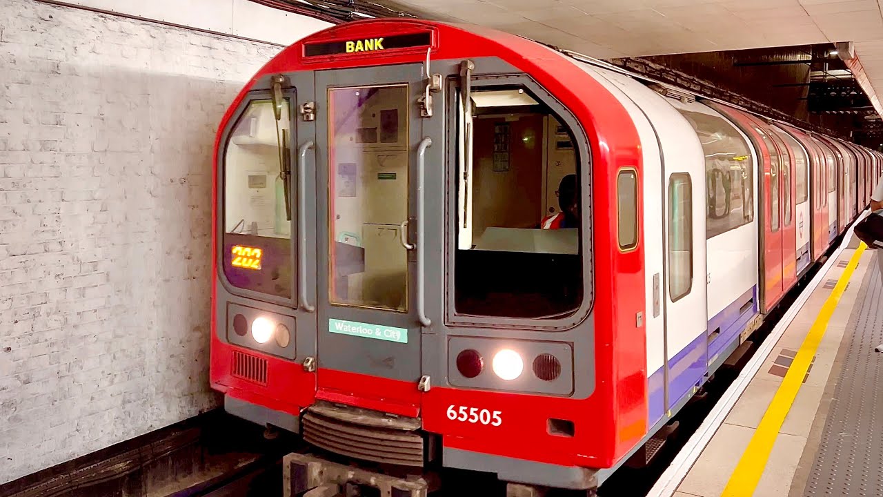 Sound of 1992 Stock Train Arriving and Departing on the London Underground Waterloo & City Line