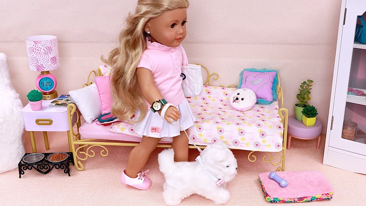 Fun Doll Morning Routine with Doggy