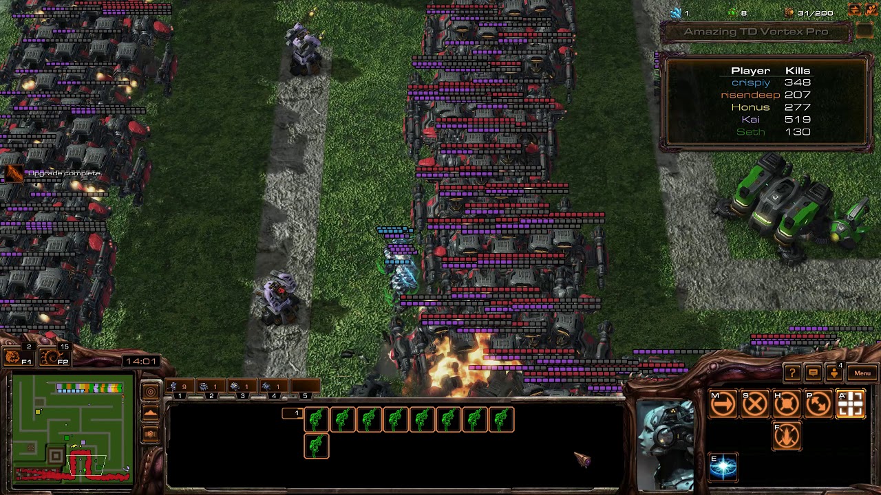 SC2 Arcade #10 - Amazing Turret Defense Vortex - It Was Unstoppable !!