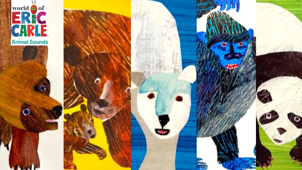 5 BEST Eric Carle Books Compilation Brown Bear, Baby Bear, Polar Bear, From Head to Toe, Panda Bear