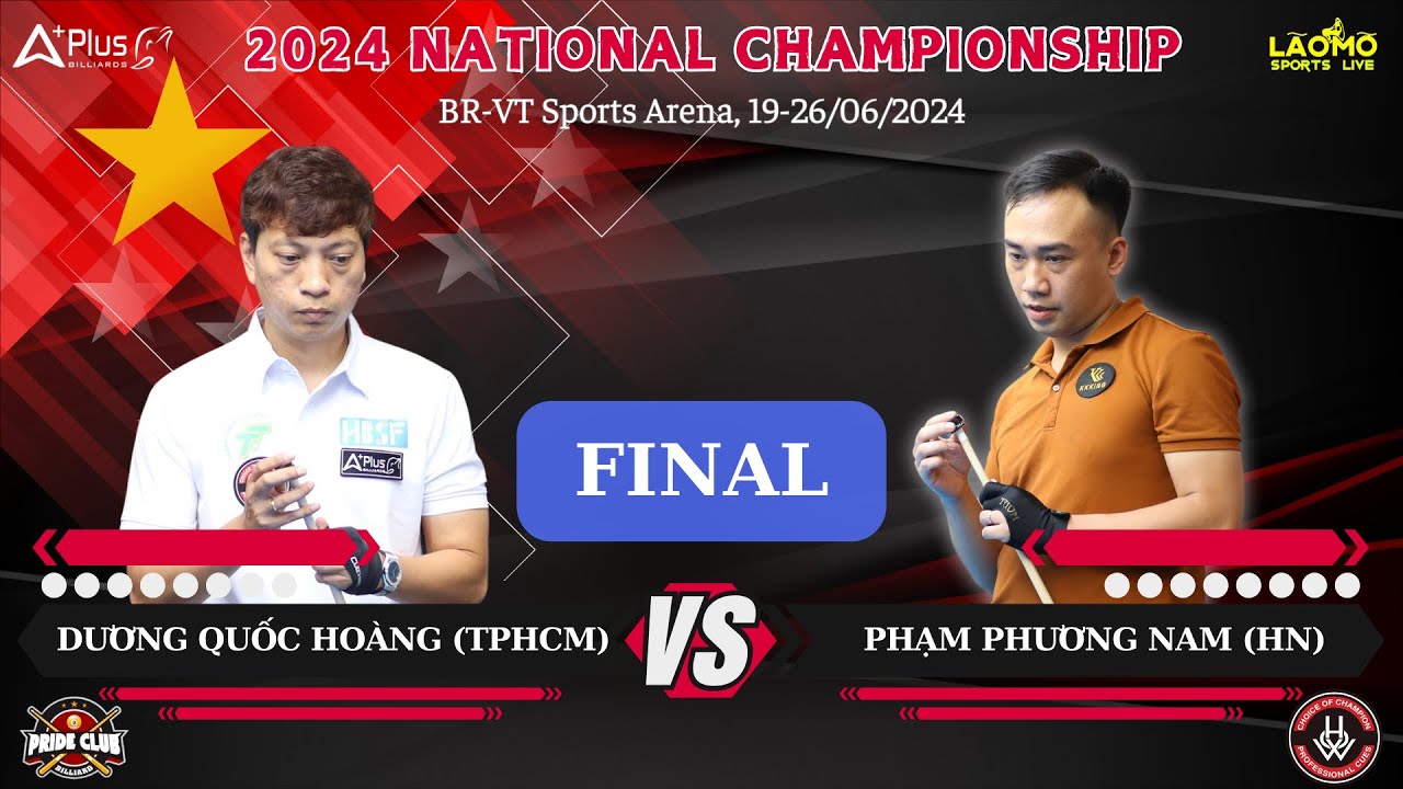 Live: Dương Quốc Hoàng (TP.HCM) vs Phạm Phương Nam (HN) | Chung kết 9 bi | V2 VĐQG 2024