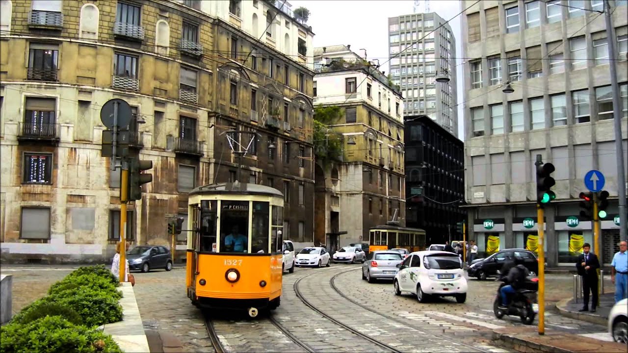 Vintage trams in Milan - Peter Witt Straßenbahn in Mailand - Villamosok Milánóban