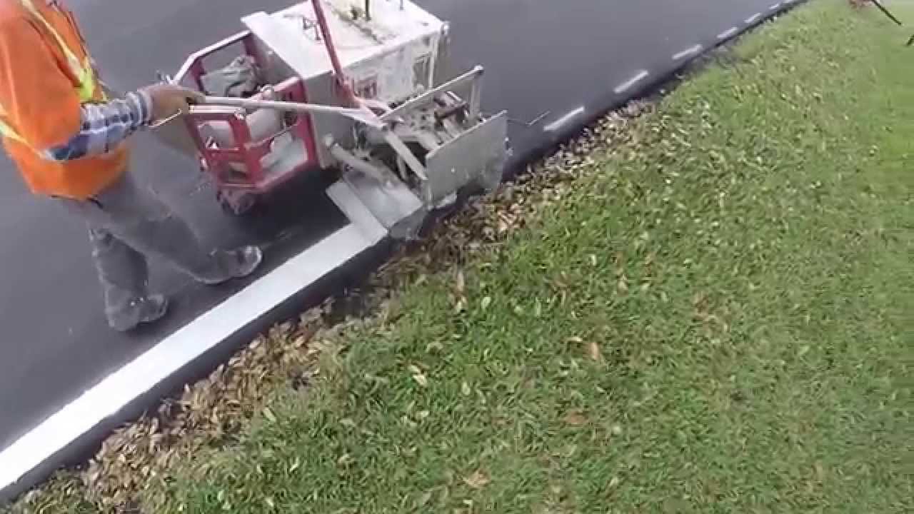 HOW ROAD STRIPING IS DONE! ....YO!