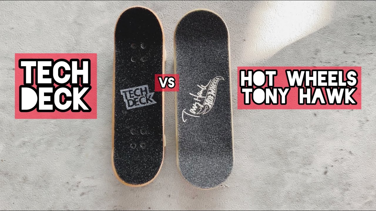 Comparing TechDeck & Hot Wheels Tony Hawk Fingerboard