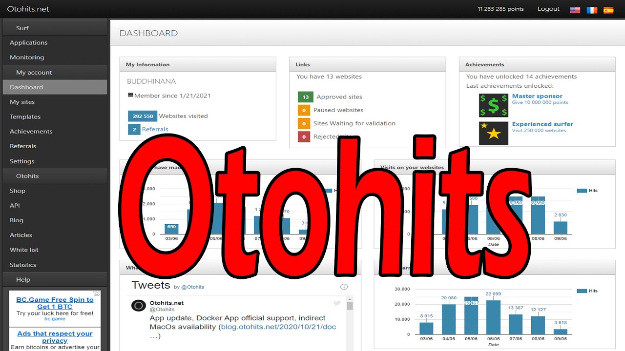 Otohits Auto Surf Traffic Exchange | Otohits.net Free Web Traffic Generator | Unlimited Webs Traffic