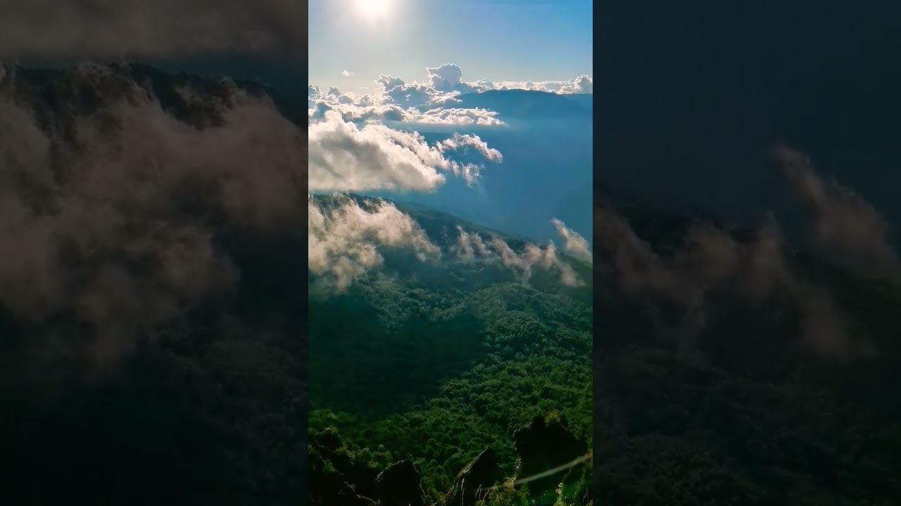 Above the clouds #shorts #mountains #hiking #breathtakingviews