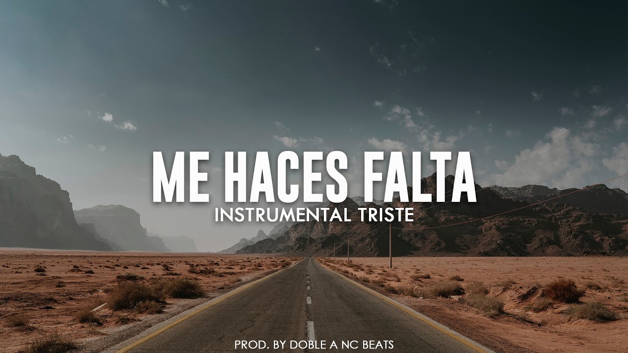 Me Haces Falta - Base de Rap Uso Libre | Instrumental Rap Romantico | Pistas de Rap 2022