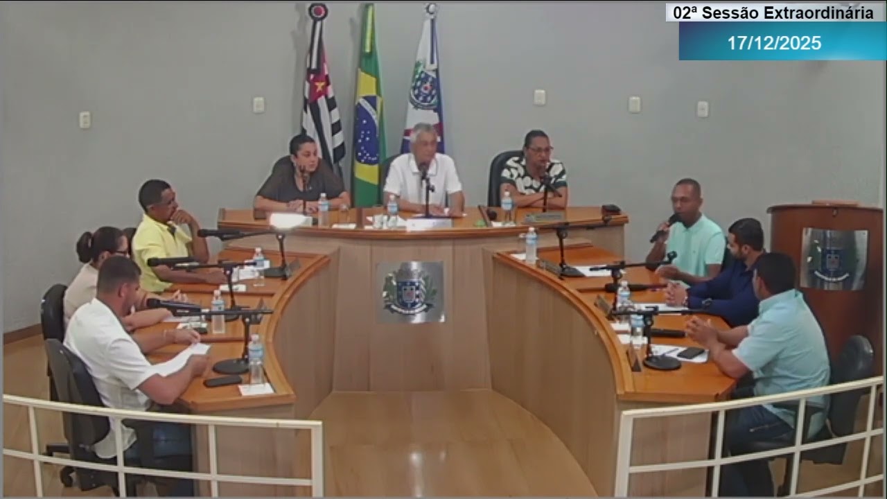02ª Sessão Extraordinária (17/12/2025) - Câmara Municipal de Santópolis do Aguapeí - SP