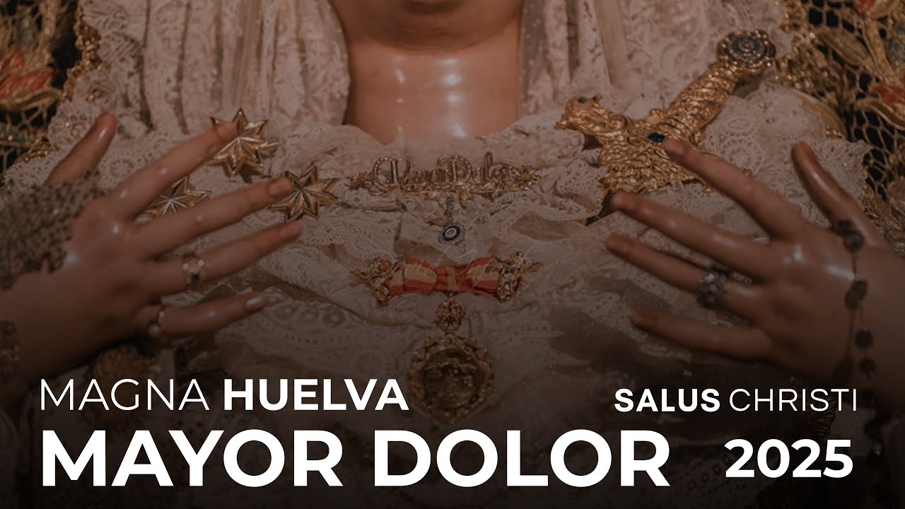 [4K] Virgen del Mayor Dolor de Aracena | Hdad Vera Cruz | Magna Mariana Huelva | Banda Mpal Aracena