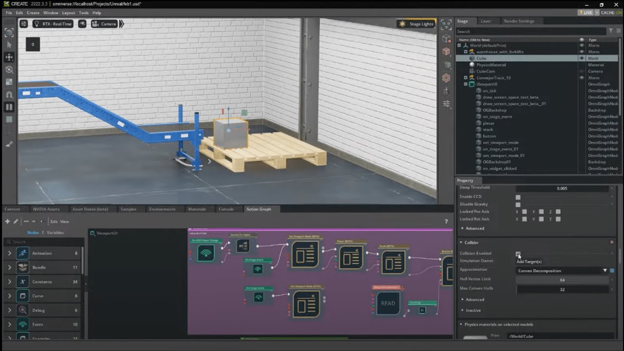 How to Detect Collisions Using Behavior Scripts in Omniverse | Learn With Me