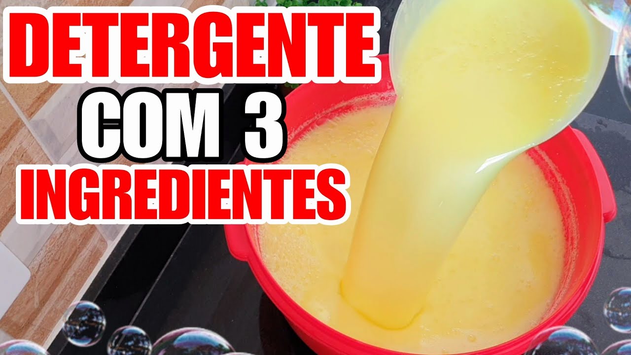 MULTIPLIQUE SEU DETERGENTE COM APENAS 3 INGREDIENTES - SUPER CONCENTRADO - DE 500 ML FAÇA 5 LITROS
