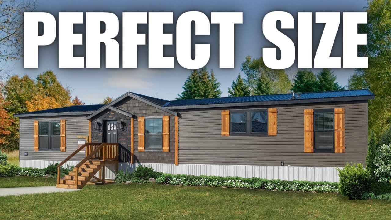 LUXURIOUS farmhouse factory built home that's just the RIGHT SIZE! Prefab House Tour
