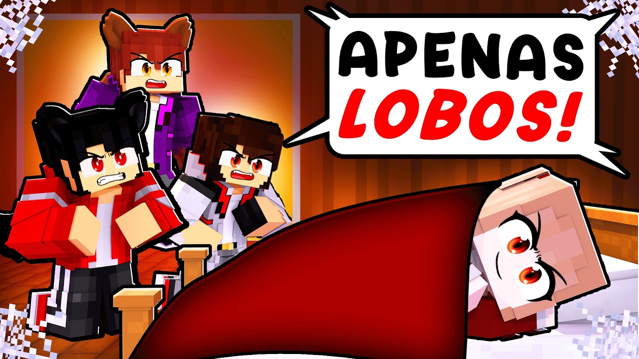 UMA VAMPIRA na FESTA do PIJAMA de LOBOS no MINECRAFT!