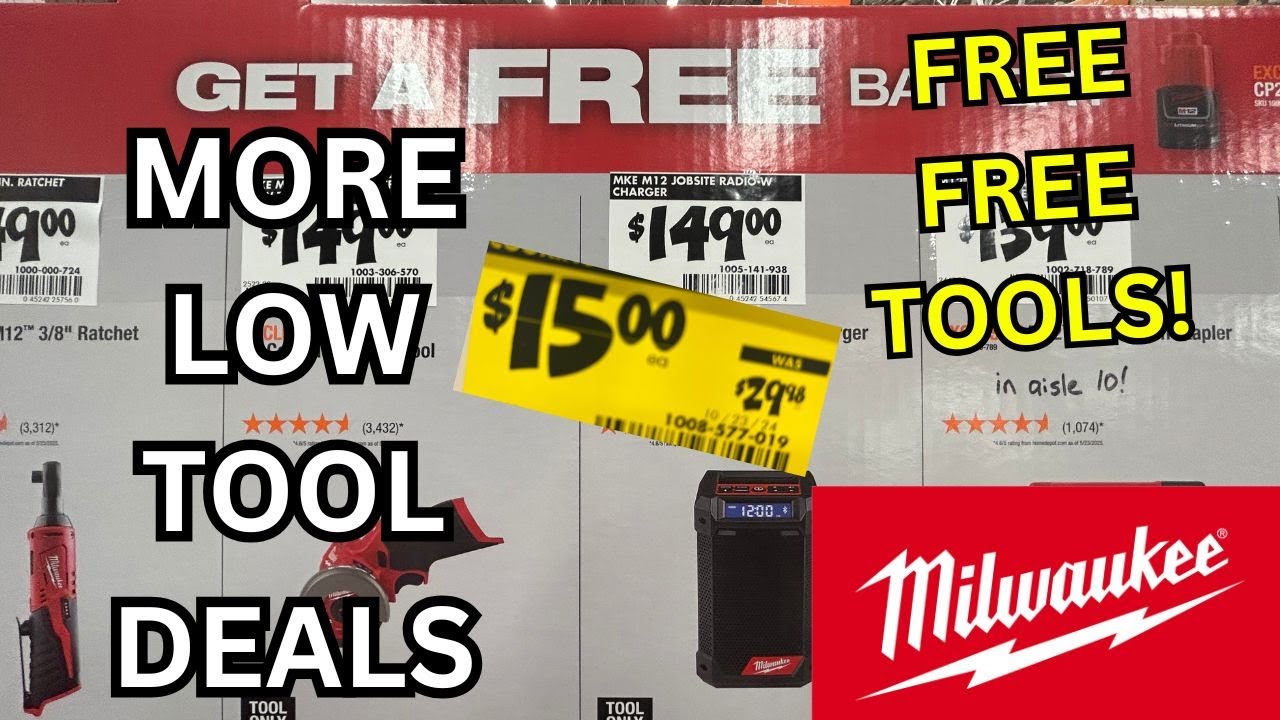 Бесплатные электроинструменты Milwaukee в Home Depot. Новые невероятные предложения на инструмент...