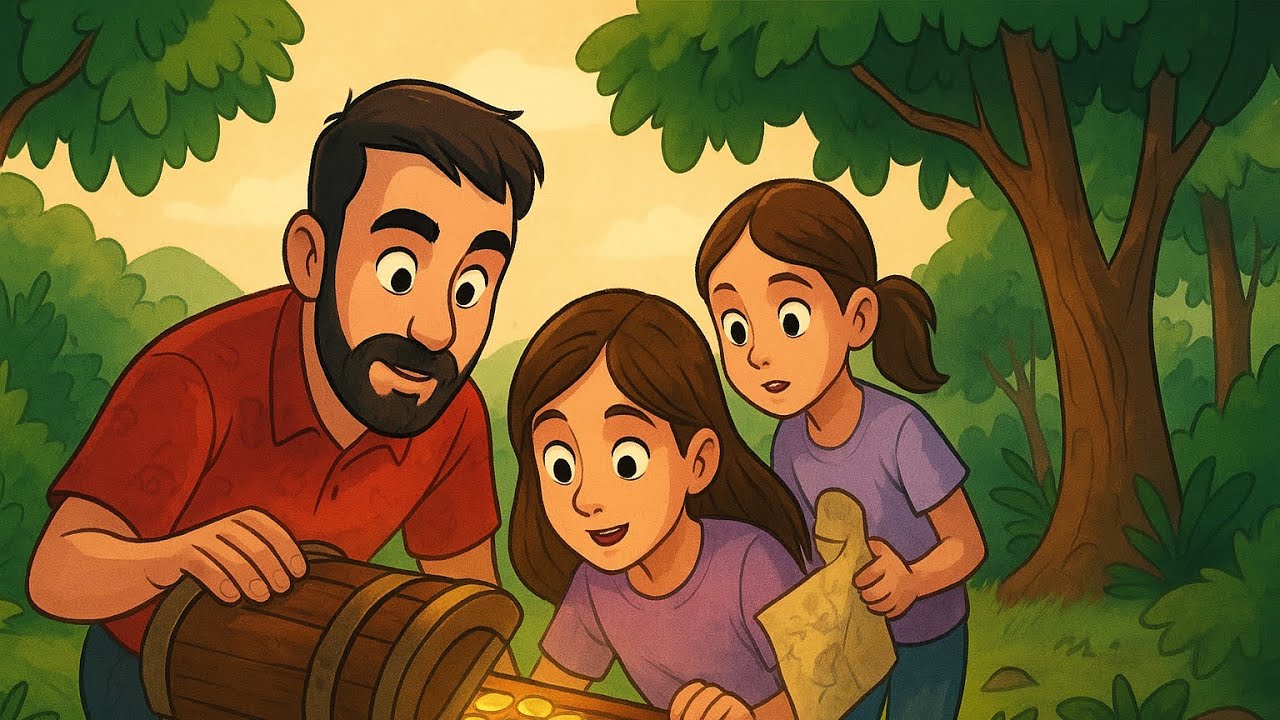 Harta unei comori ascunse! 🏴‍☠️Vânătorii de comori, familia AzAma 
