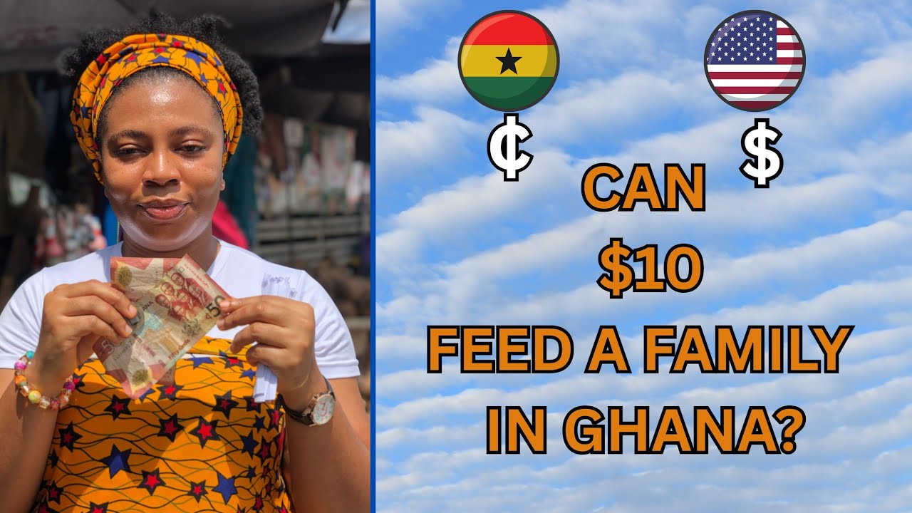 $10 Vs GHANAIAN MARKET || THE REAL COST OF LIVING IN GHANA 🇬🇭 2025