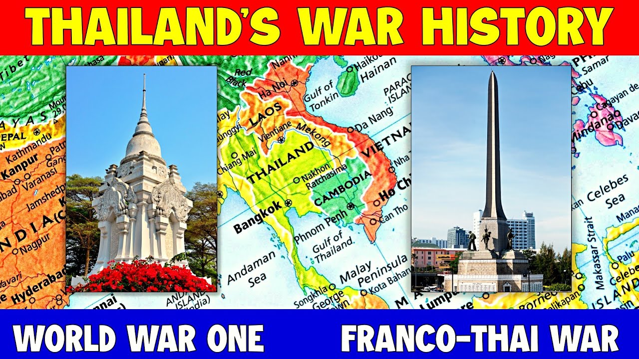 ✅THAILAND'S WAR HISTORY | Franco-Thai War 1941 | World War One  German Occupation | Victory Monument