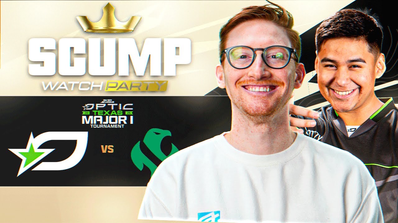 🔴LIVE - SCUMP WATCH PARTY!! OpTic TEXAS VS RIYADH FALCONS | CDL MAJOR 1 DALLAS DAY 1