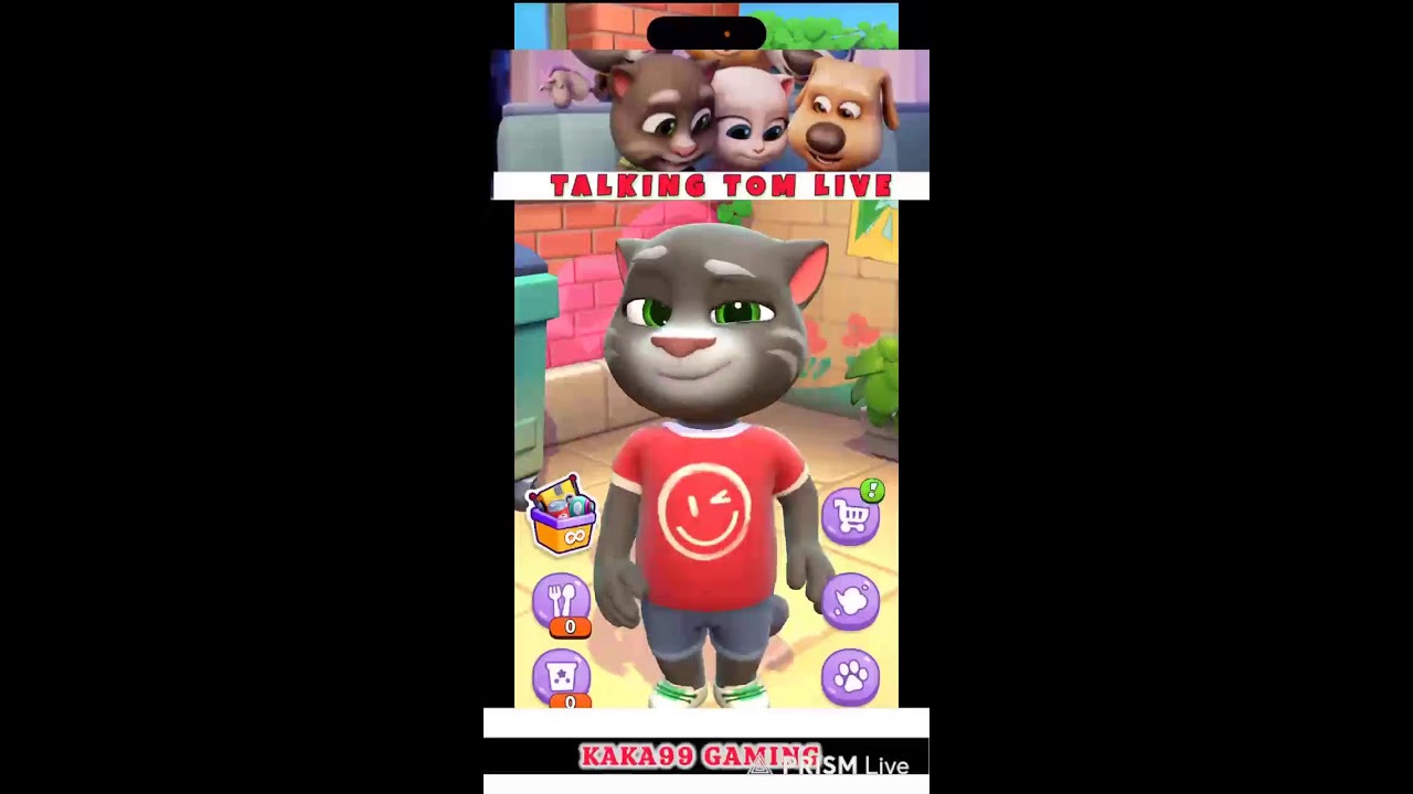 Мой говорящий Том: забавный геймплей в прямом эфире #talkingtom #talkingangela #shorts #shortfeed