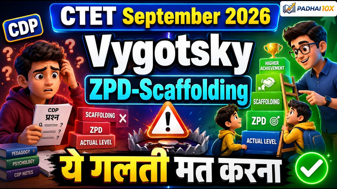 CTET September 2026 : Vygotsky ZPD-Scaffolding में 90% Students यहीं फंसते हैं