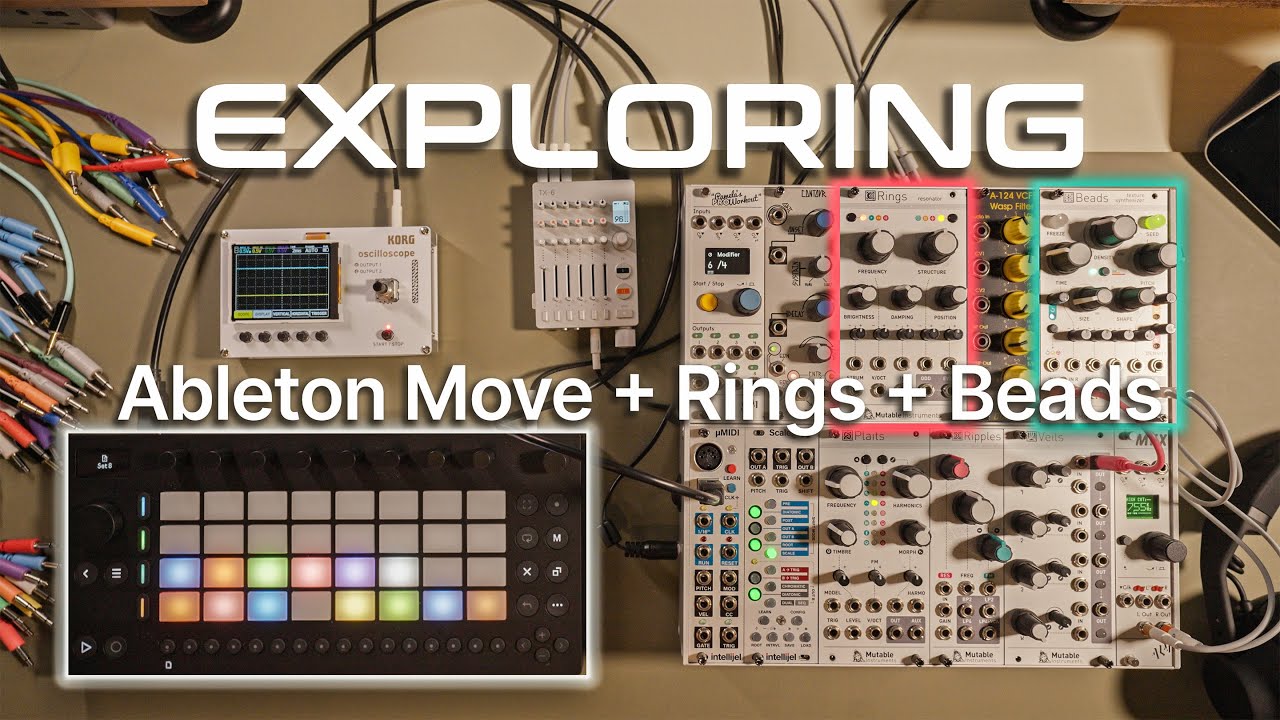 Rings + Beads + Ableton Move Exploration