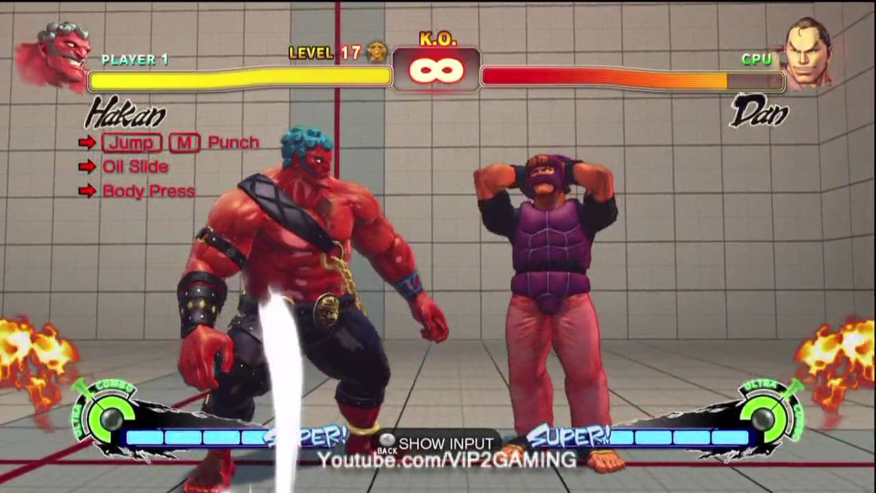 Super Street Fighter 4 Hakan Trials 1-24