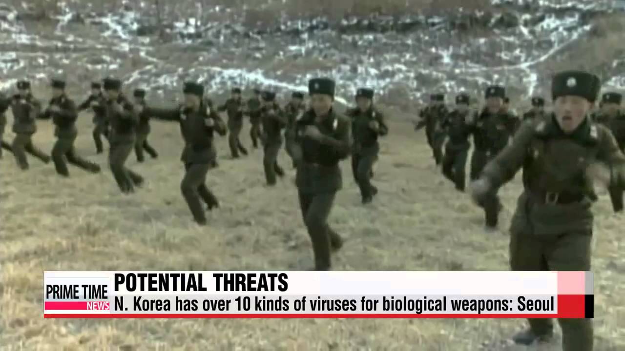 N. Korea has 13 viruses， bacteria as biological weapons at disposal： Seoul 

국방부