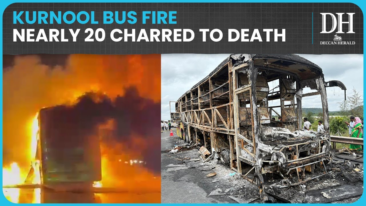 Kurnool Bus Fire Tragedy: 20 Dead After Hyderabad&ndash;Bengaluru Bus Catches Fire in Andhra Pradesh