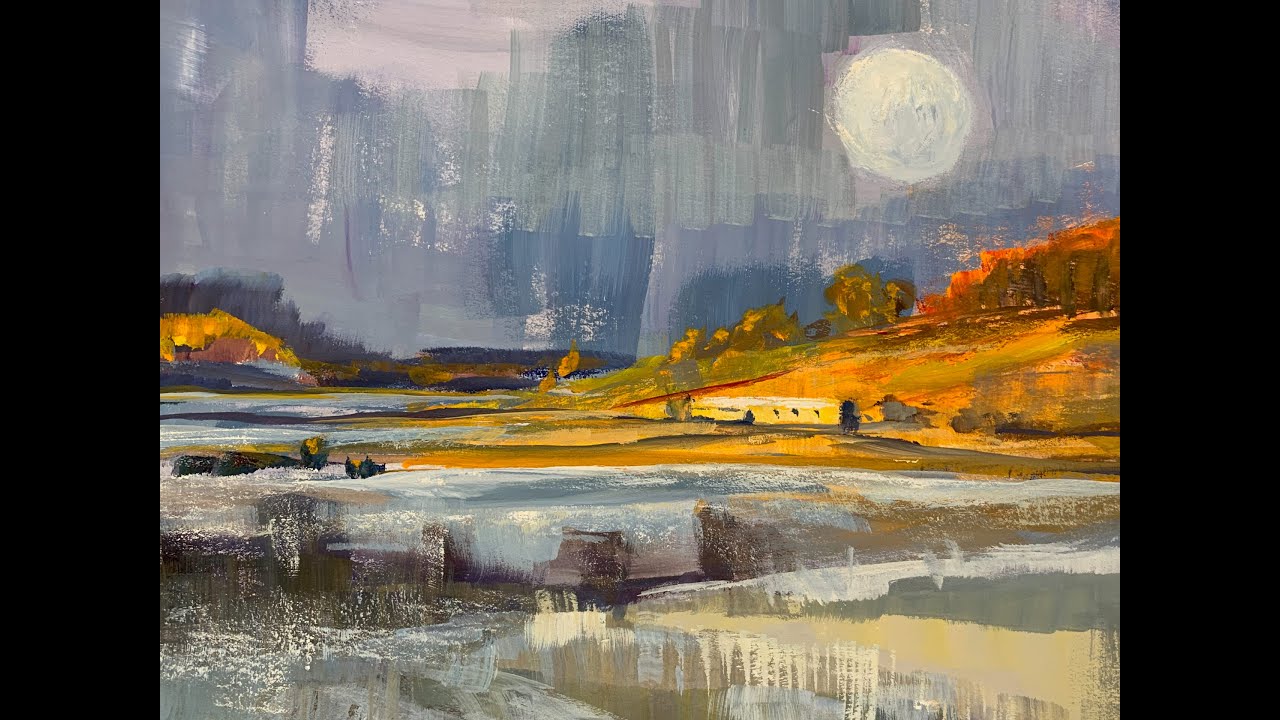 The Power of Reflection and Negative Space (in watercolor painting)