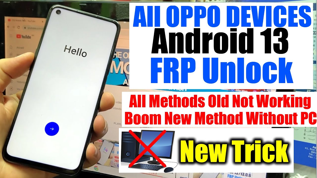 All Oppo FRP Bypass/Unlock Without Pc Android 13 2023 | All Oppo Devices Google Account Remove