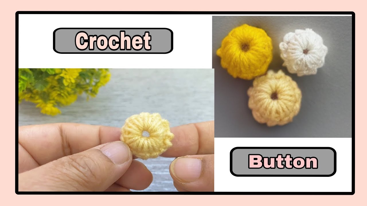 How to Crochet Button | Crochet Button Tutorial | Beginner Pattern | knitting with bano