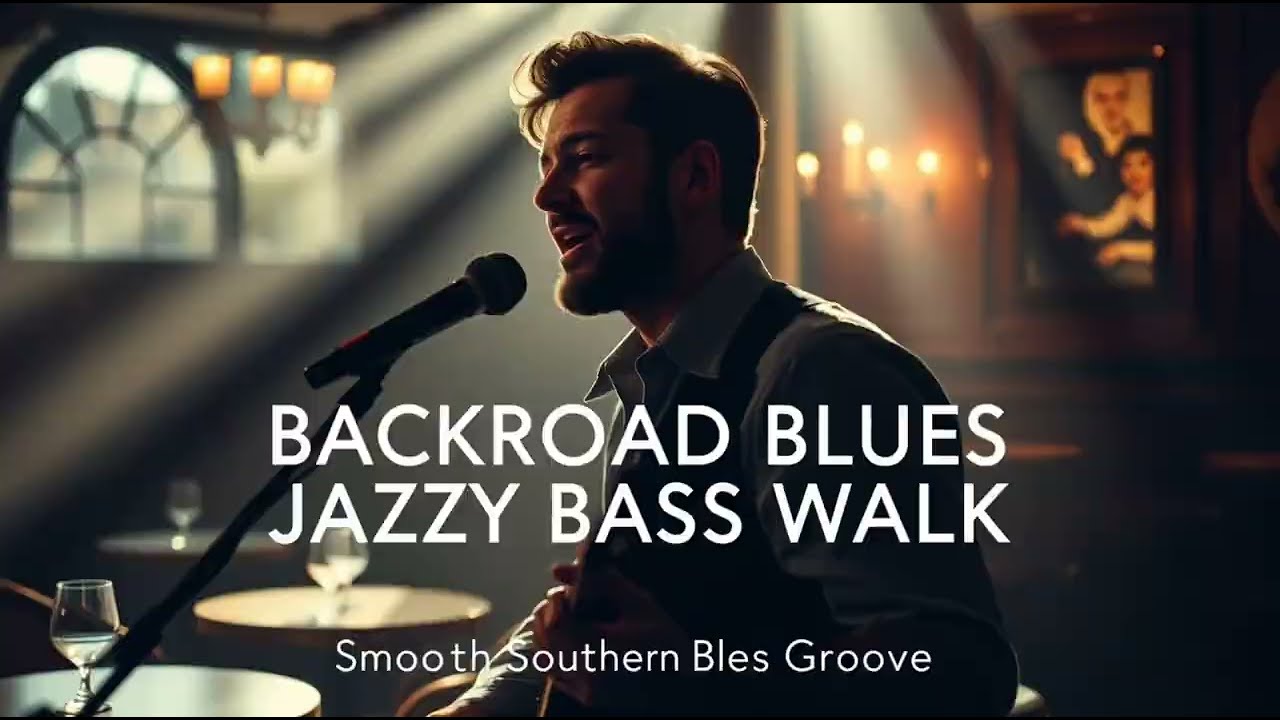BACKROAD BLUES & JAZZY BASS WALK  | Smooth Southern Blues Groove