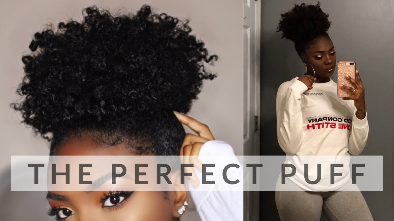 SLEEK HIGH PUFF TUTORIAL | SHORT/MEDIUM LENGTH TYPE 4 NATURAL HAIR | Courtney Lynn