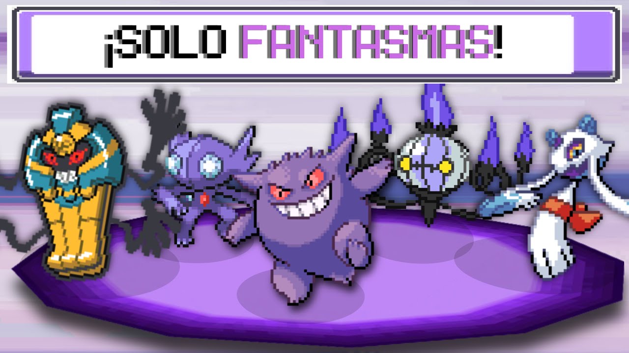 ¿Podré GANAR la LIGA POKÉMON SOLO CON EL TIPO FANTASMA? 👻🔥