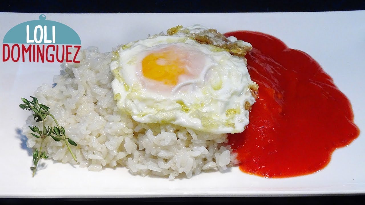 Arroz a La Cubana a mi manera (Un arroz blanco perfecto y sin plátano). Loli Domínguez