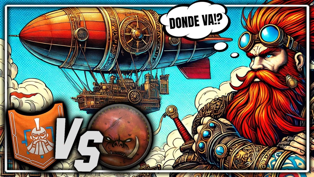 ⚔️Había mucho aire jajajaj⚔️​ ENANOS vs PIELESVERDE (RANKED LAND BATTLE) TW Warhammer 3