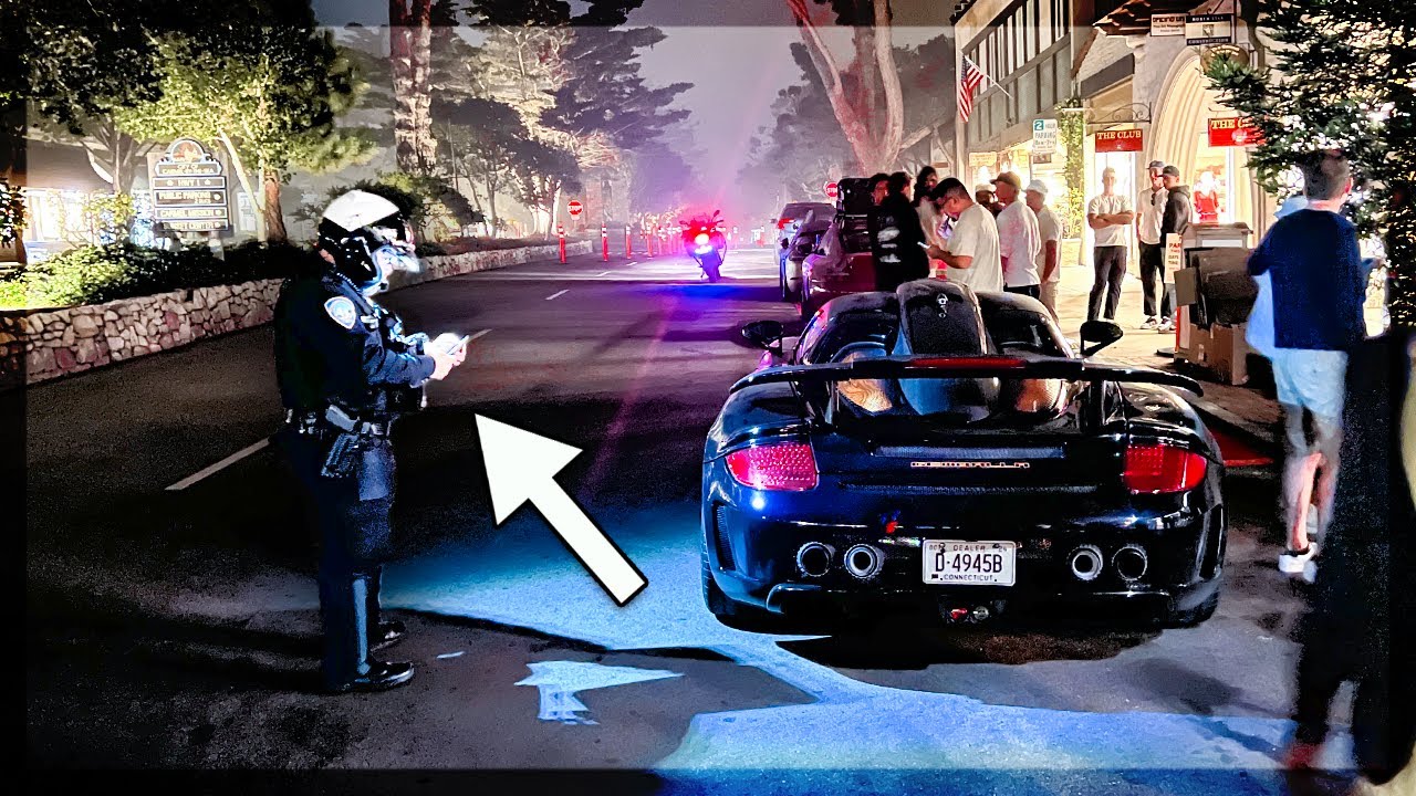 RUTHLESS Cop Desperately Tickets Cars at Monterey Car Week
